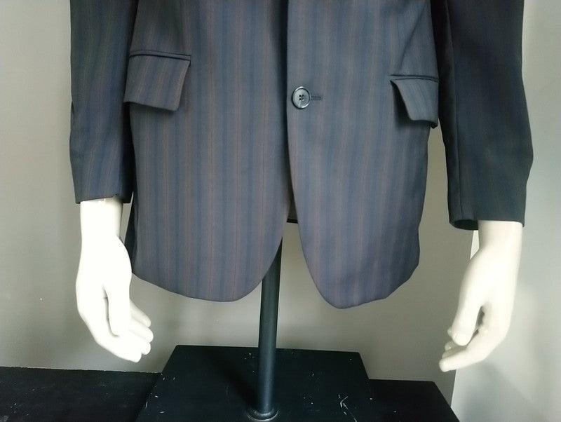 Carl Gross jacket. Brown black striped. Size 24 48