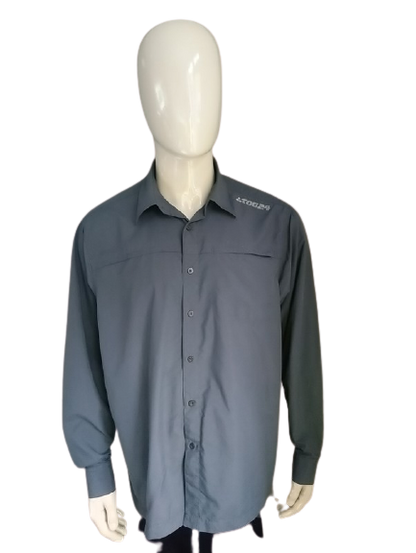 Camicia all'aperto TOG24. Grigio. Taglia 2XL. 100% poliammide.