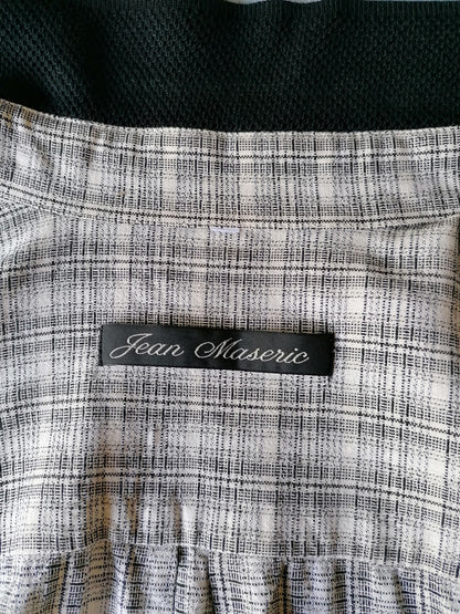 Vintage Jean Maseric Shirt. Beige schwarz geprüft. Größe XL.