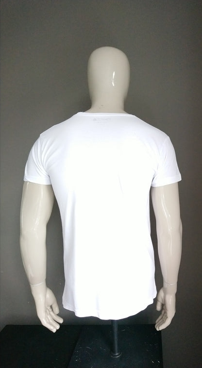 Narciso Ready to Wear shirt. White with print. Size L.