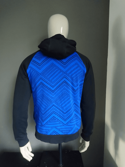 Bjorn Borg vest met capuchon. Blauw Zwart gekleurd. Maat M. - EcoGents