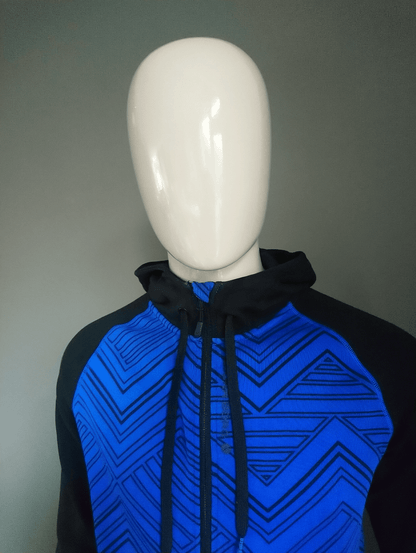 Bjorn Borg vest met capuchon. Blauw Zwart gekleurd. Maat M. - EcoGents