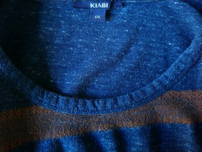 Camicia kiabi. Arancione blu miscelato. Dimensione 6xl / xxxxxxl