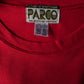 Vintage Parco Authentic sportwear shirt. Rood met opdruk. Maat S / M.