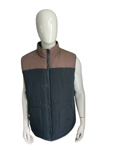 Atlas para hombres Bodywarmer. | Color negro marrón. Tamaño 3xl / xxxl.