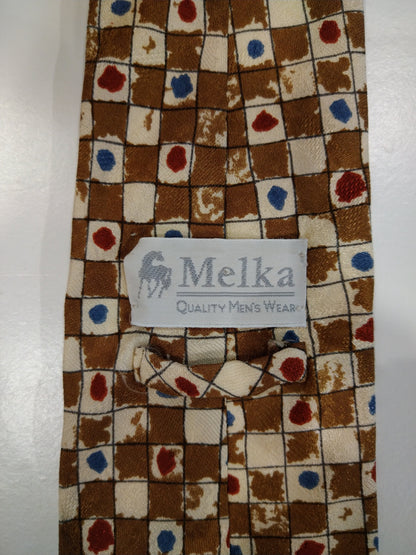 Vintage milka silk tie. Nice vintage motif.