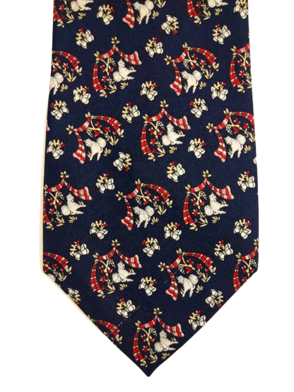 Charlize Italie Silk Tie. Beau motif séparé.