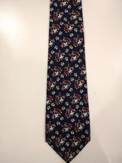 Charlize Italie Silk Tie. Beau motif séparé.