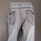 Zoi denim jeans. Gray colored. Stretch. Size W34 - L30