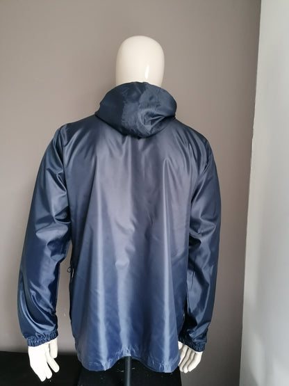 Printer Red Flag Summer Jacket. Dark blue colored. Size XL