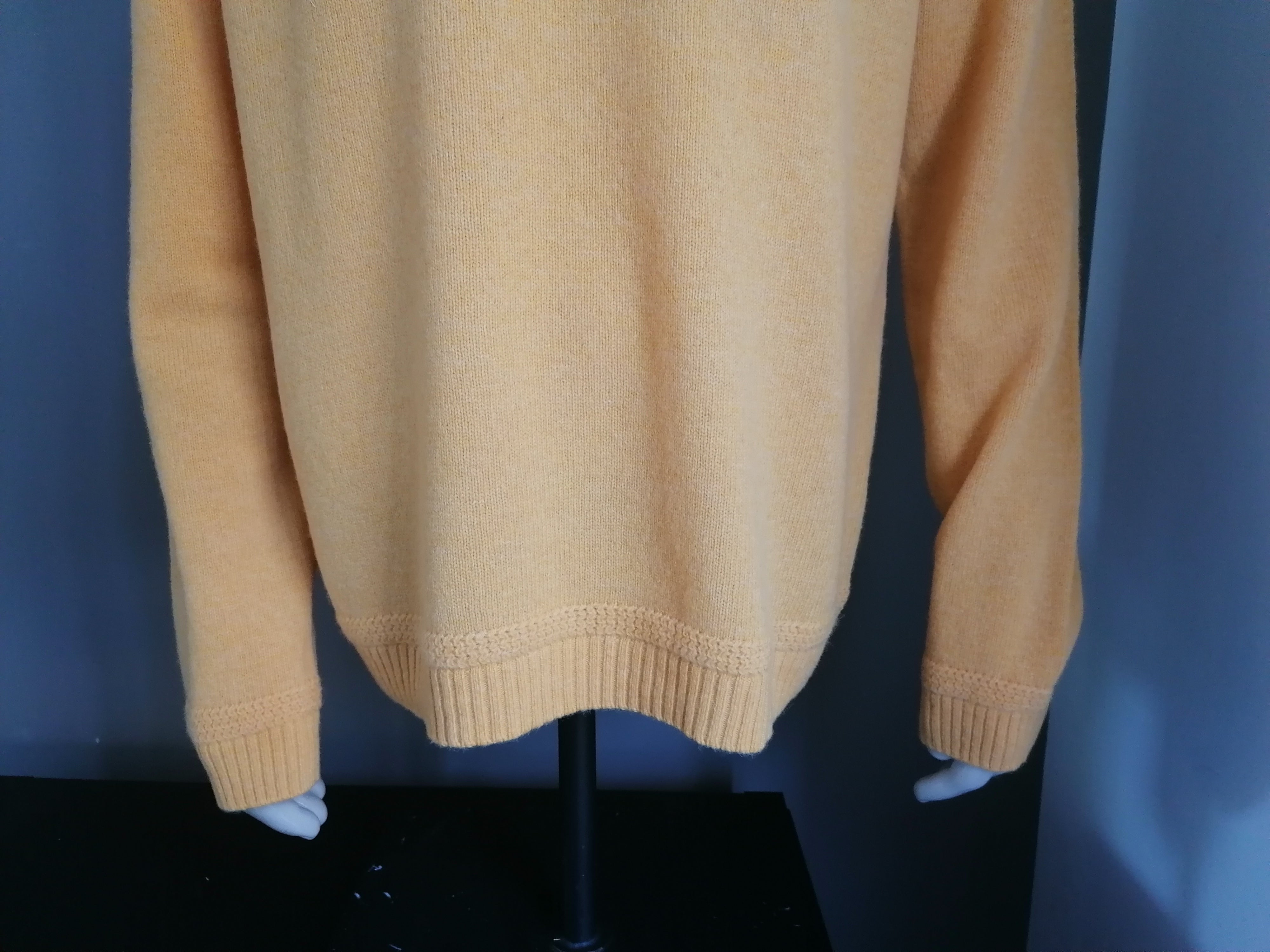 GANT Wollen trui. Geel gekleurd. Maat 58 XL XXL. NIEUW EcoGents