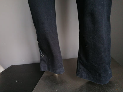 B keus: Black Pistol broek met vetersluiting zijkant. Zwart gekleurd. Maat W38 - L34 - EcoGents