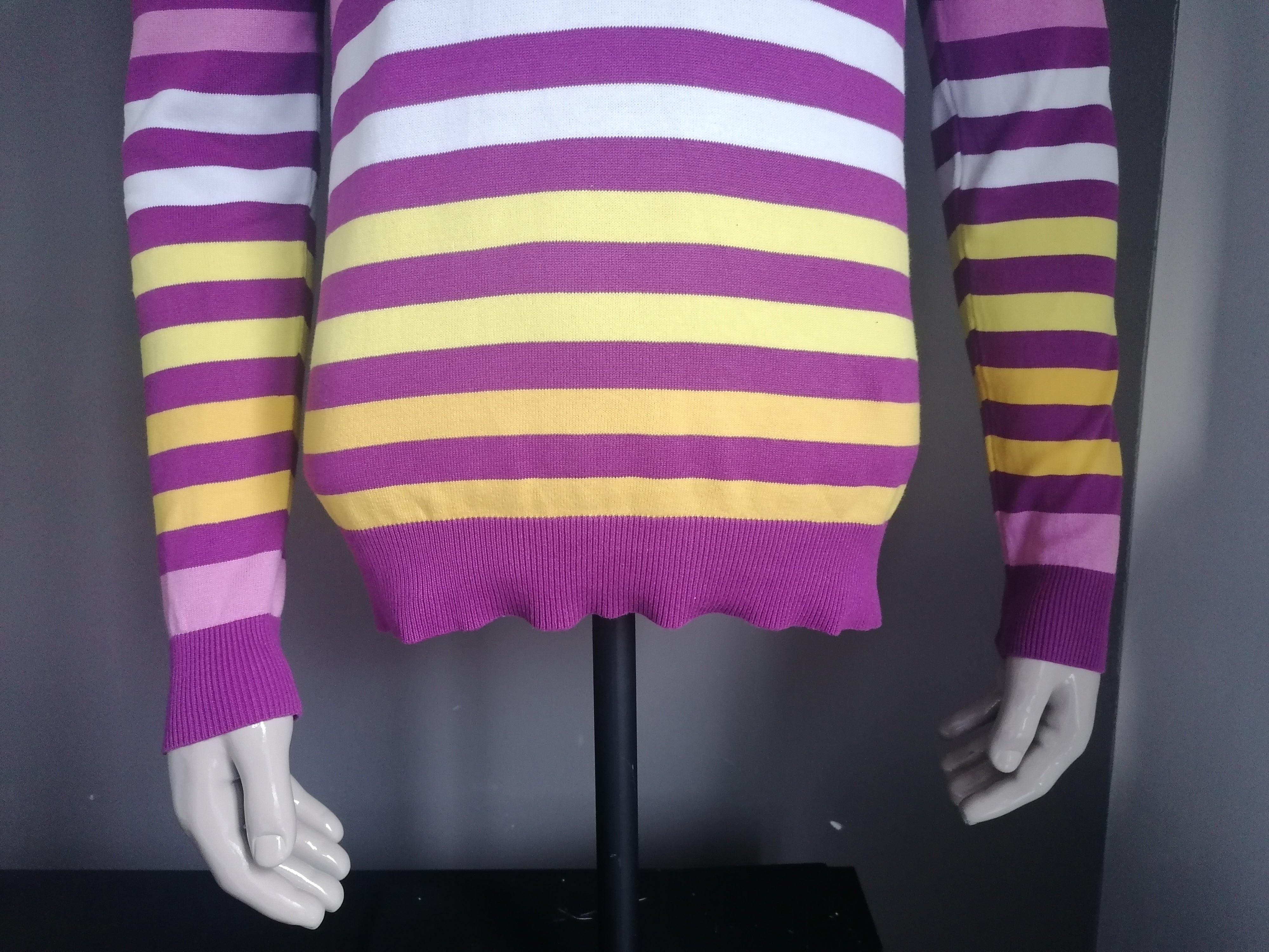 Purple and deals yellow sweater