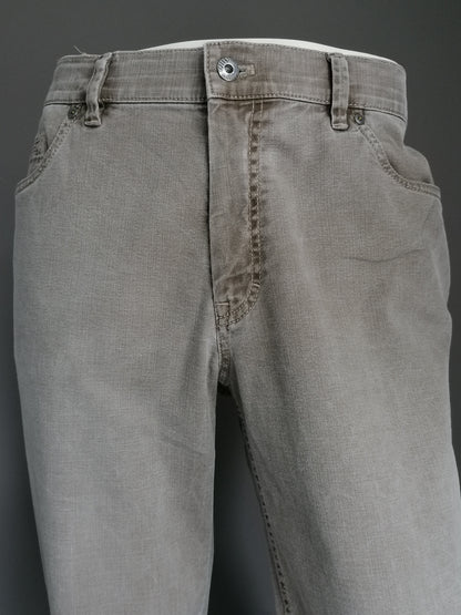 Hiltl broek. Licht Bruin motief. Maat 54 / L. Type ZE500. Stretch.