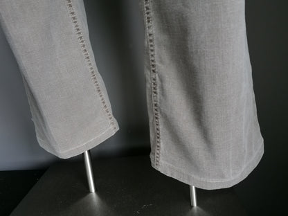 Hiltl broek. Licht Bruin motief. Maat 54 / L. Type ZE500. Stretch.