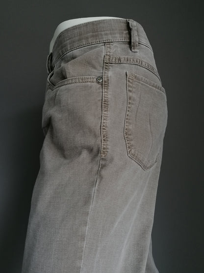 Hiltl broek. Licht Bruin motief. Maat 54 / L. Type ZE500. Stretch.