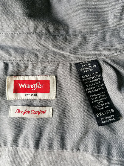 Chemise Wrangler. Couleur grise. S'étirer. Taille XXL / 2XL