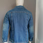 Vintage Cherokee Spijkerjack. Licht gevoerd. Blauw gekleurd. Maat S.