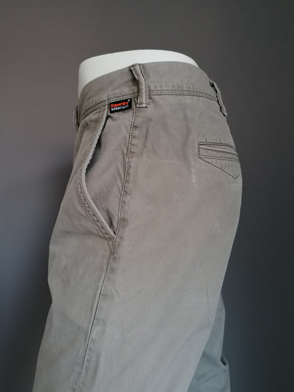 Superdry Broek / Chino. Beige gekleurd. Maaat 56 / XL. Type Rookie Chino.