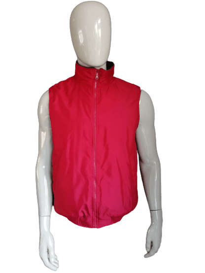 Chaps Bodywarmer met Fleece voering. Rood gekleurd. Maat M. - EcoGents