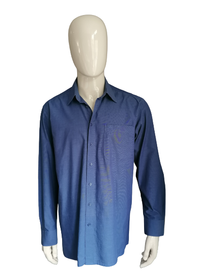 Elmior shirt. Dark blue colored. Size 41 / L.