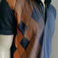 Galvin Green polo. Blauw Oranje gekleurd. Maat M.