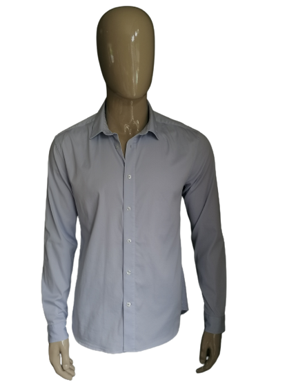 Mosh mm & dans la chemise. Couleur bleu clair. Taille xl. Extensible. Slim Fit.