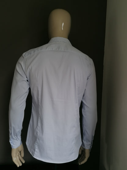 Mosh mm & dans la chemise. Couleur bleu clair. Taille xl. Extensible. Slim Fit.