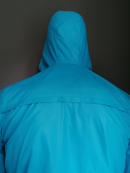 Brian Dales doppelseitige / reversbare Sommerjacke mit Kapuze. Braun oder blau. Größe 50 / M.