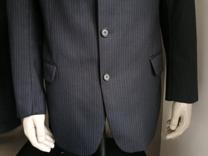 Eduard Dressler costume. Dark blue striped. Colbert MT 56 / Pantalon MT 52