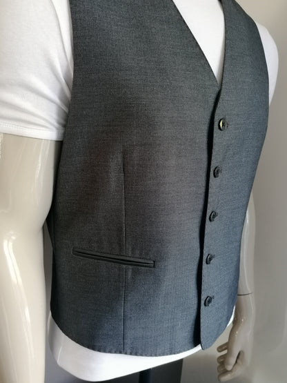 Carter y Davis Gilet. Motivo gris mezclado. Tamaño 54 / l