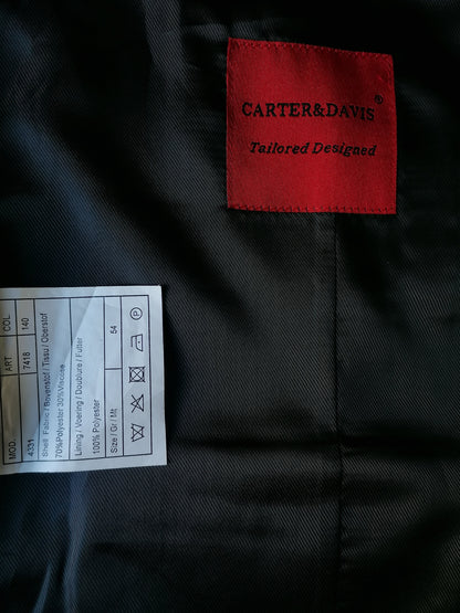 Carter y Davis Gilet. Motivo gris mezclado. Tamaño 54 / l