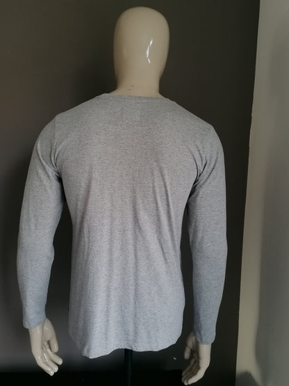 Levis Longsleeve. Grau mit Druck. Größe M.