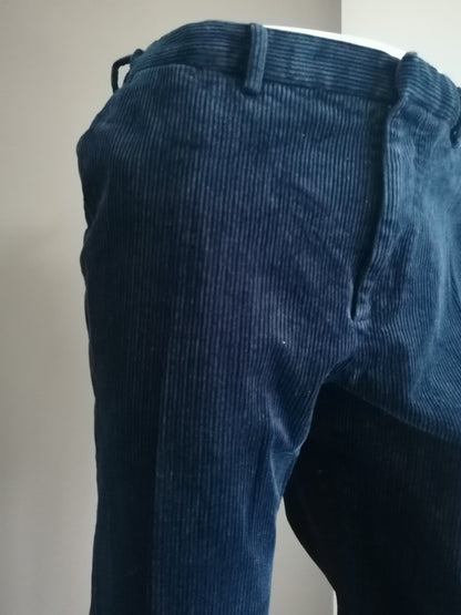 Marks & Spencer Rib Broek. Couleur bleu foncé. Taille 58 / xxl / 2xl. Ajustement régulier.