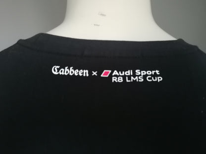 Cabel / Audi Sport sweater. R8 LMS Cup. Black with print. Size 48 / M.