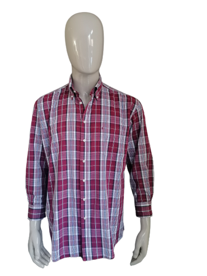 Ben Green shirt. Red blue white checkered. Size XL.