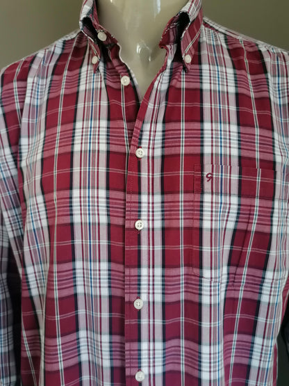 Ben Green shirt. Red blue white checkered. Size XL.