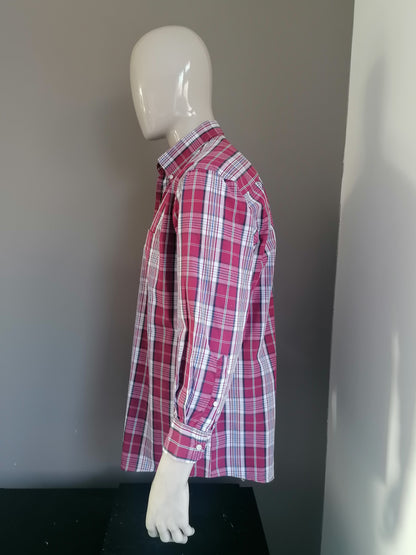 Ben Green shirt. Red blue white checkered. Size XL.