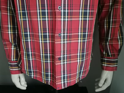 Armada shirt. Red blue yellow checked. Size XL. Regular fit.