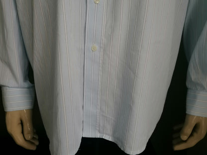 Skywear Casuals Shirt. Light blue white striped. Size XL / XXL-2XL.