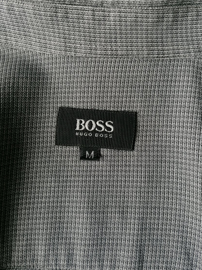 Vintage Hugo Boss Shirt. Grau kariert. Größe M.