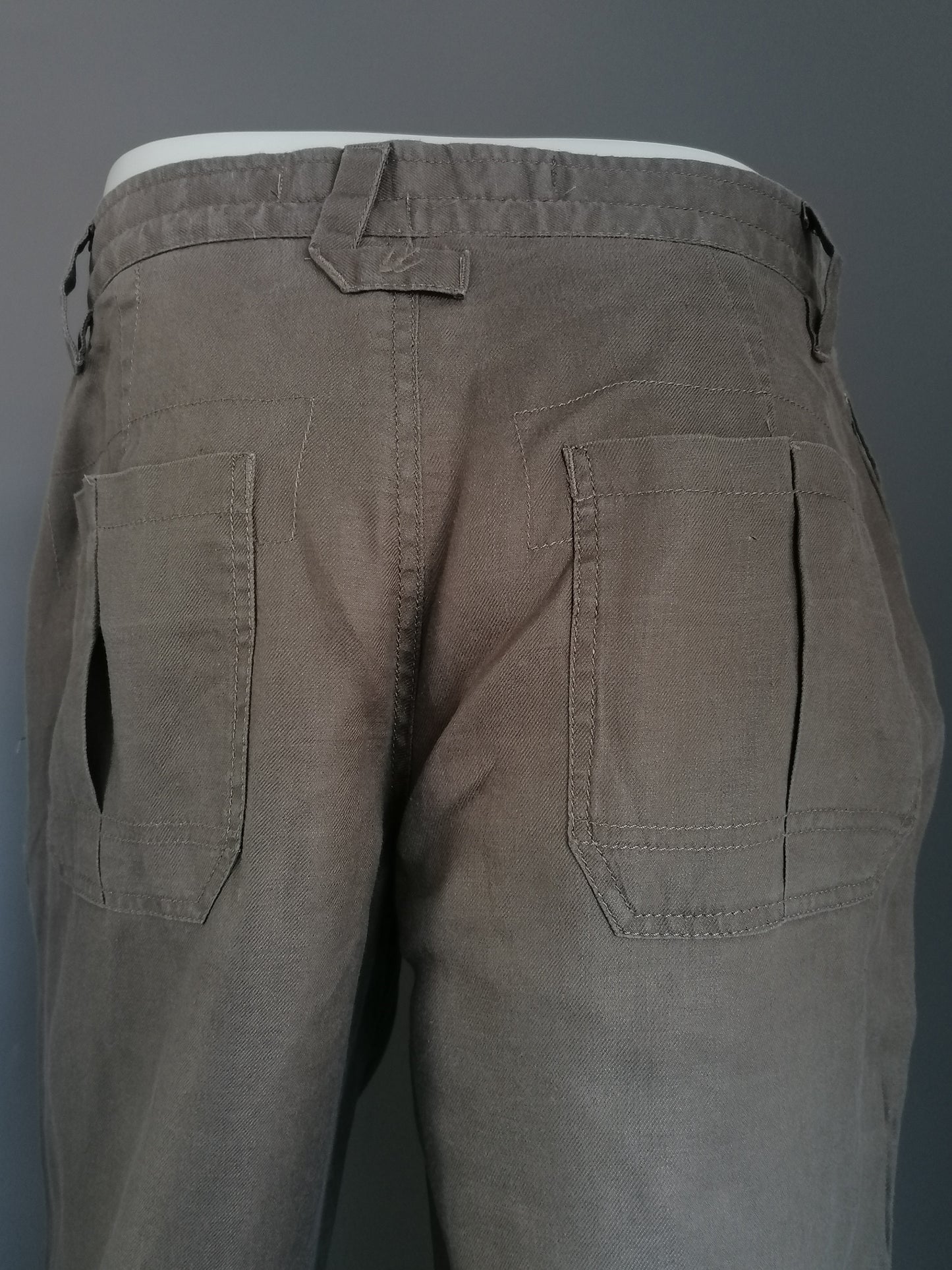 RJR Rocha John Rocha Linen Pants. Kaki / brown colored. Size W32 - L30 –  EcoGents